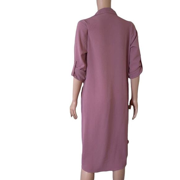 Charming Charlie cardigan mauve long open front lightweight SZ SM Polyester - Picture 4 of 14